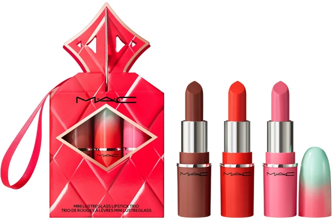 맥 홀리데이 대즐 기프트 컬렉션 와일데스트 글림스 미니 러스터글래스 립 트리오 브라이트, 1개, 노포토스 + 티엔티저 + 포쉬핏 - 쿠팡