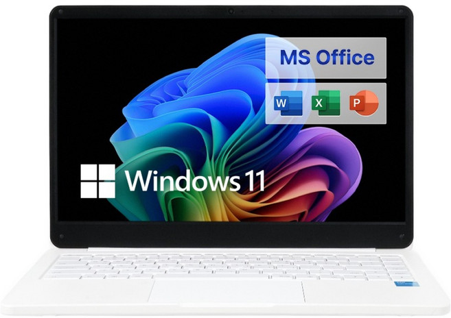 베이직스 2024 베이직북 14 N-시리즈 + 마이크로소프트 패키지 세트, Basic White, BB1422SS-N, 256GB, 8GB, WIN11 Home