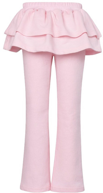 유라비 아동용 베베 부츠컷 스커트 스웨트 팬츠 긴바지