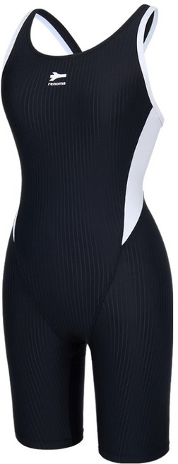 레노마스윔 여성용 심플 배색 X백 3부 반신수영복 RN-LS2G566