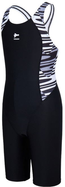 레노마스윔 지오메트릭 X백 4부 반신수영복 RN-GS2G566