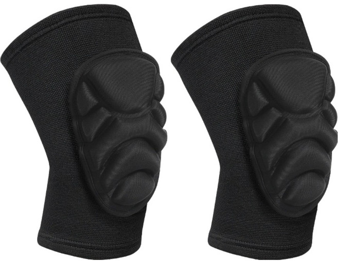 뉴토피아 야외 작업용 푹신한 무릎 보호대 2p 세트, 블랙, 1세트