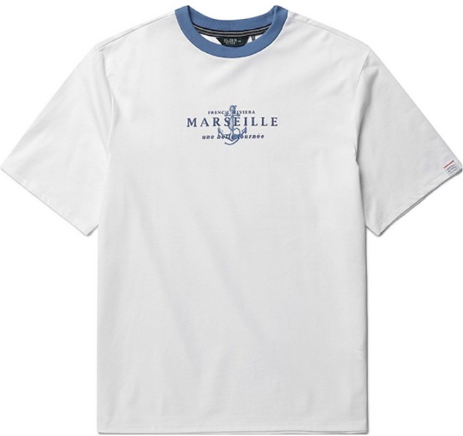 올젠 남성용 유스 그래픽 반팔 티셔츠 ZME2TR1302_WTB