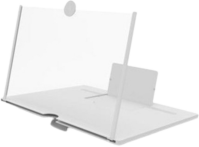 나린하우스 휴대폰 화면 확대기 10 / 12 / 14 빔 프로젝터 거치대, 화이트, 1개, NH-EM101214