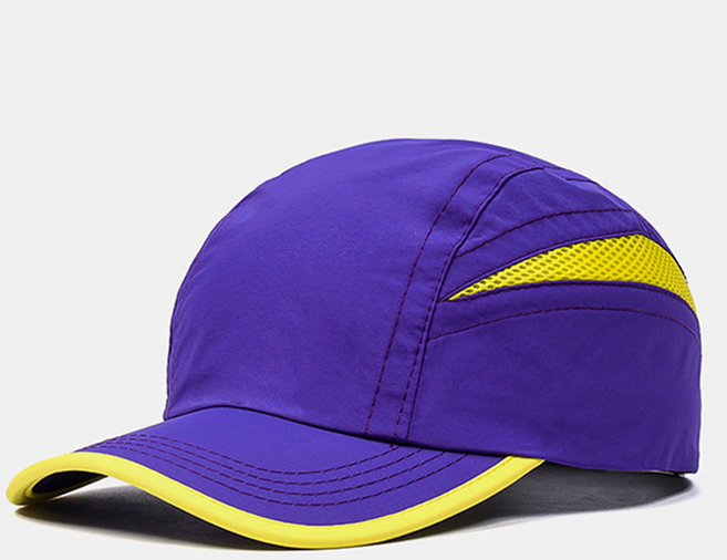 그리뉴얼 쉽게 마르는 방수 가벼운 마라톤 러닝모자, 퍼플, 1개