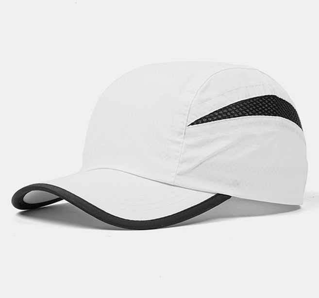 그리뉴얼 쉽게 마르는 방수 가벼운 마라톤 러닝모자, 화이트, 1개