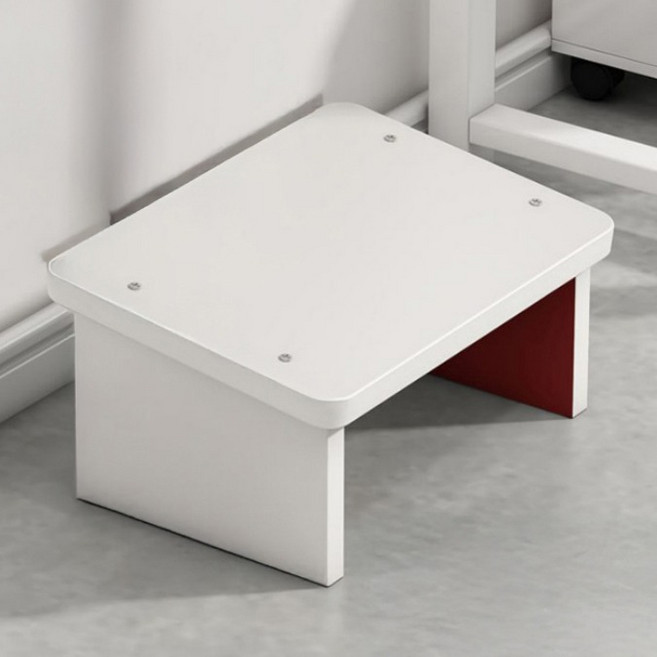 맙소샵 MDF 사선각도 가정 사무실 발받침대 HR2582, 화이트30