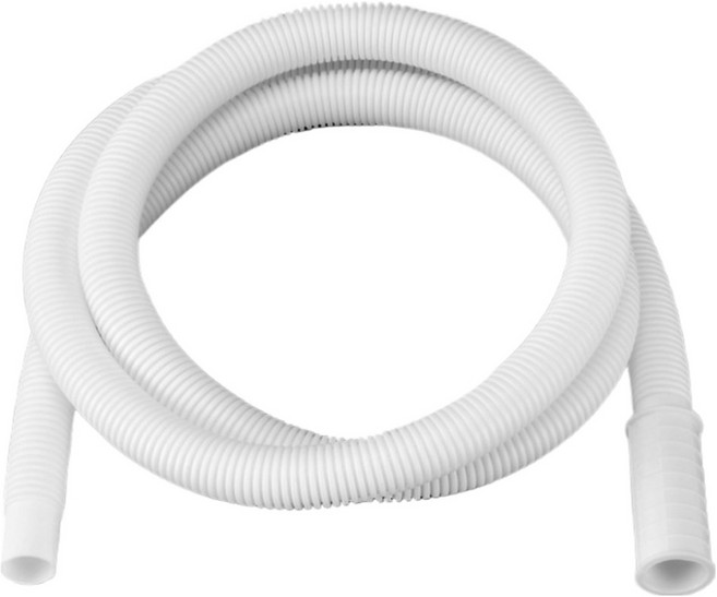 圓形堅固冷氣排水管 白色卡箍 1.5m 15~20mm, 1個, 單一商品