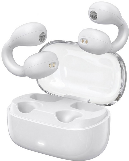 코시 오픈핏 귀찌 이어클립형 무선 블루투스 이어폰, 화이트, EP4164BTR