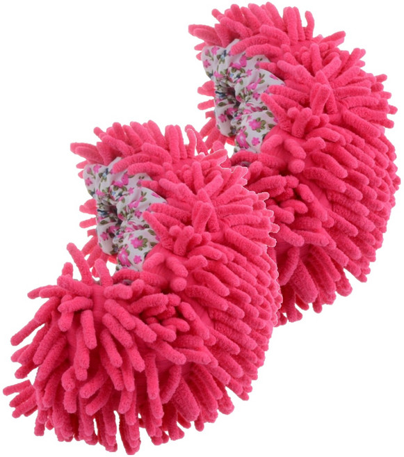 몰투데이 편한 신발커버 청소 걸레 슬리퍼 free, 핑크, 1개