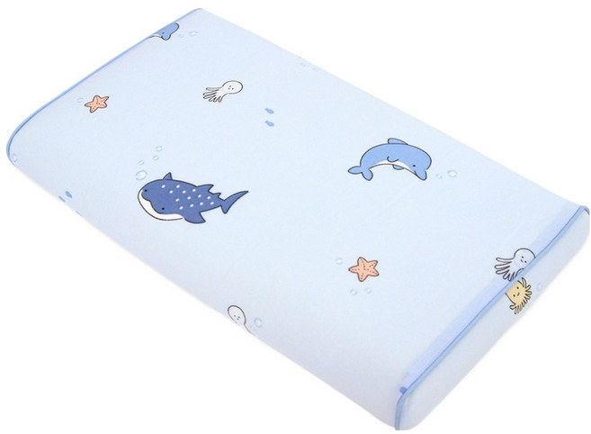 코지엔 아동용 쿨 코지엔 냉감 메모리폼 베개, 마린