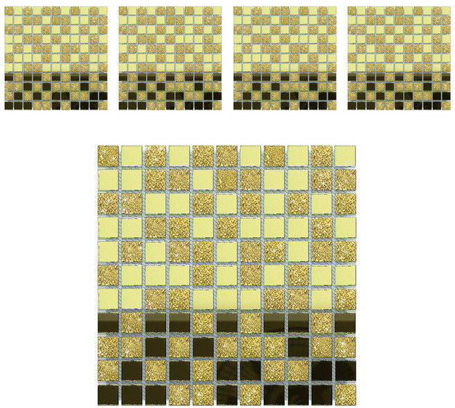 MONESPACE 鏡面水晶馬賽克磚 25mm