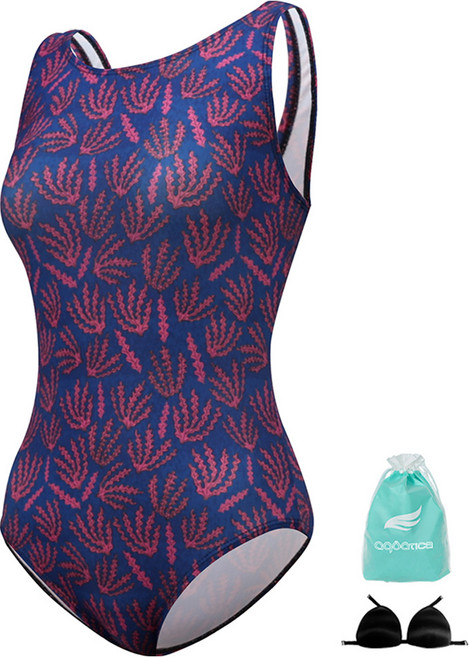 아쿠아티카 여성용 미들컷 실내 수영복 AQA1666 3종