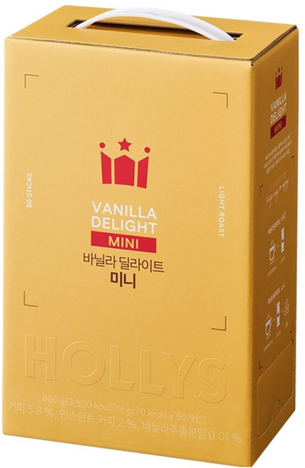 할리스 바닐라 딜라이트 커피믹스 미니, 16g, 1개, 50개입