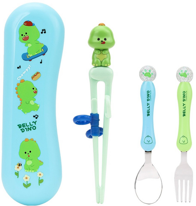 릴팡 더스틱 맥스젓가락 + 스푼 + 포크 + 케이스 세트, 벨리디노, 1세트, 스푼 + 포크 + 젓가락 + 케이스