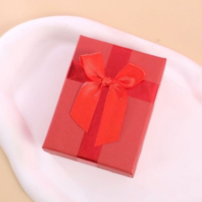 DU 나비 뚜껑 보석 선물 상자 7 x 9 cm