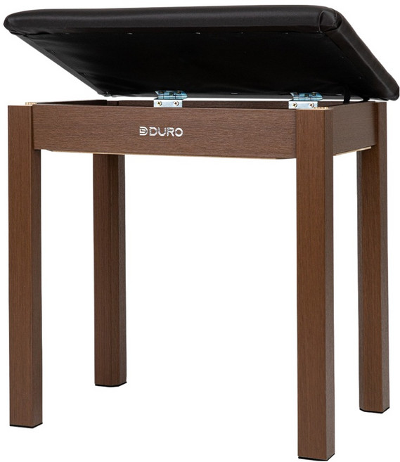 듀로악기 원목 수납식 전자 디지털 피아노 의자 DPC11S, 월넛, 1개