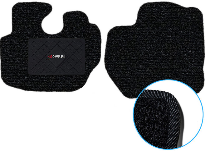 아이나비 클리닉스 엣지 코일카매트 1열, 블랙, 기아 봉고3 2016년 9월