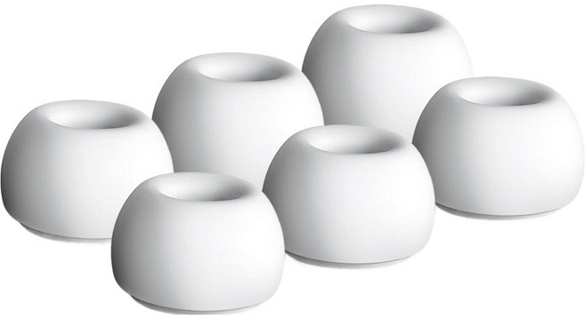 더조은셀러 버즈3 프로 호환 스윗팁 이어팁 S 6p 세트, 화이트, 1세트