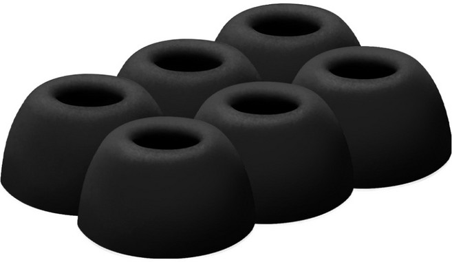 더조은셀러 버즈2 프로 호환 스윗팁 이어팁 L 6p 세트, Black, 1세트