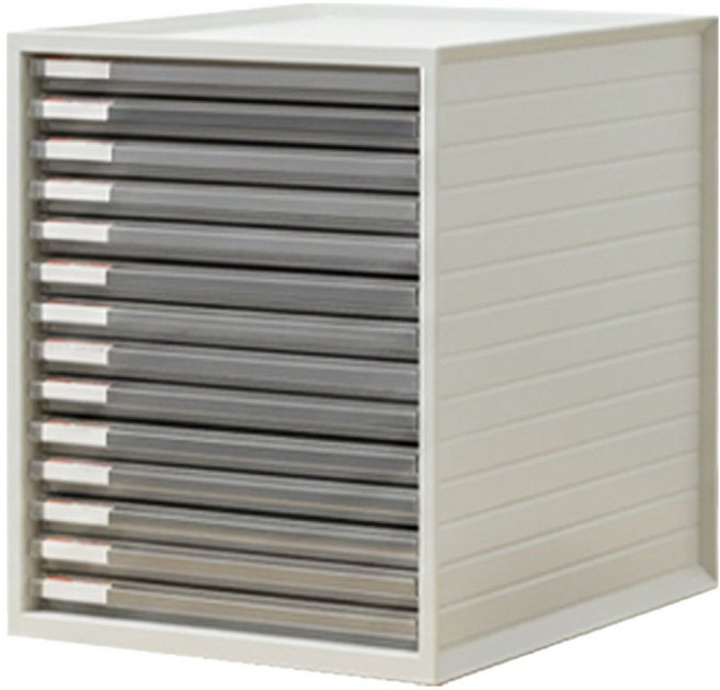 IRIS OHYAMA 愛麗思歐雅瑪 A4辦公用文件收納櫃, 白色, 14層