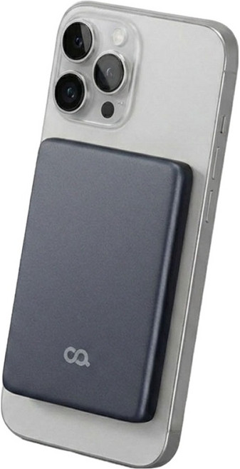 오아 퀵맥 15W 맥세이프 초슬림 무선 충전 보조배터리 5000mAh, OBAT-005MG, 메탈그레이