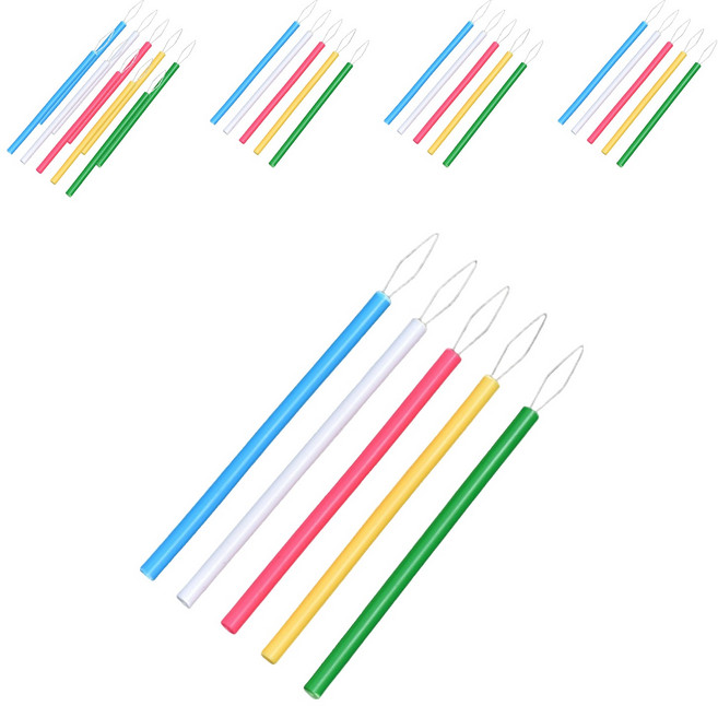 코오미 슬림형 실 꿰매기 도구 스틱 7.5cm 6W0055, 100개, 랜덤발송