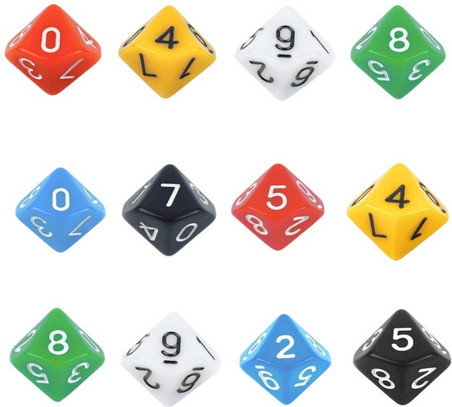 비에이비오 다면체 주사위 10면체, 랜덤발송, 12개