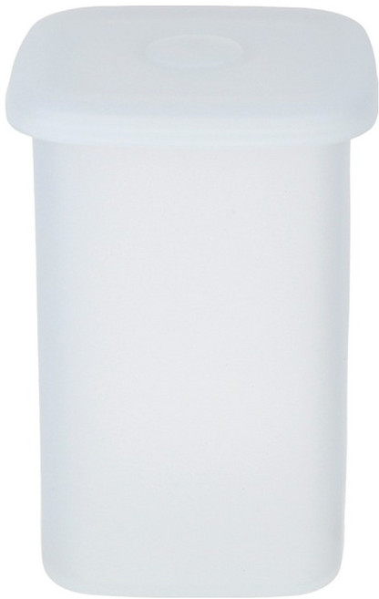 플라라 전자레인지 하이타입 실리콘 스팀홀 밀폐용기 사각형 1L, 화이트, 1개