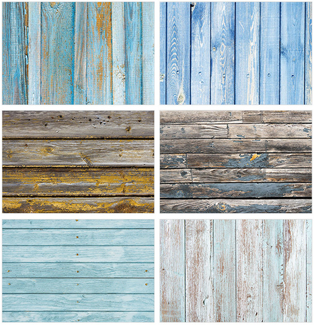 대한 양면 사진 촬영 배경지 셀프 소품 음식 촬영용 배경판 3종, 1세트, 우드 Type E