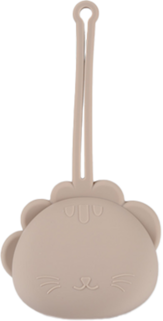 인아트 실리콘 공갈 젖꼭지 케이스, 회색사자, 1개