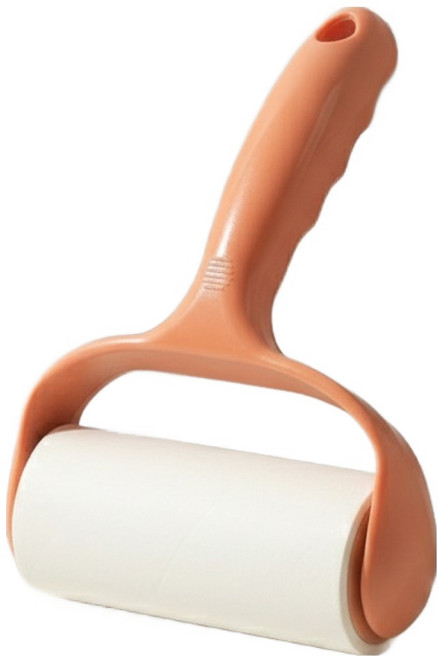 몰투데이 휴대용 먼지 제거 손잡이 테이프 클리너 핑크 + 종이롤 세트, 1세트