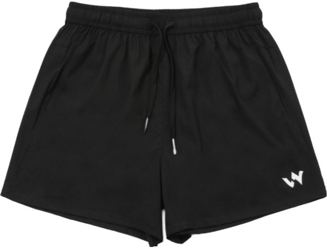 윈어블 남성용 3부 기능성 헬스 스포츠 반바지, 1 블랙, 1개