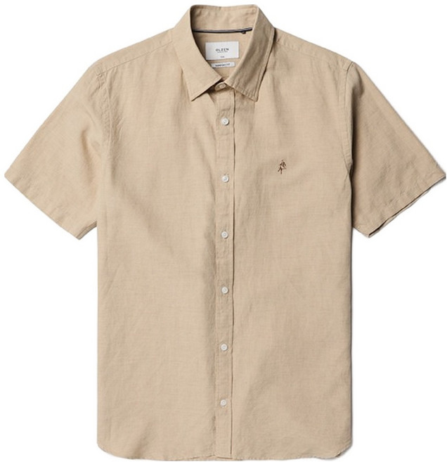 올젠 남성용 린넨 반팔 셔츠 ZOE2WC1351