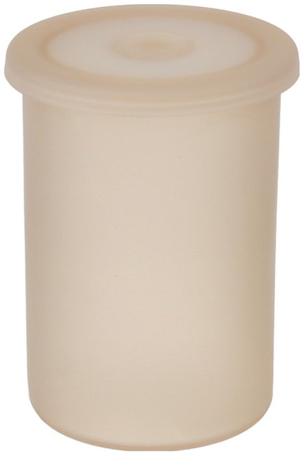 플라라 전자레인지 하이타입 실리콘 스팀홀 밀폐용기 원통형 1L, 살구, 1개