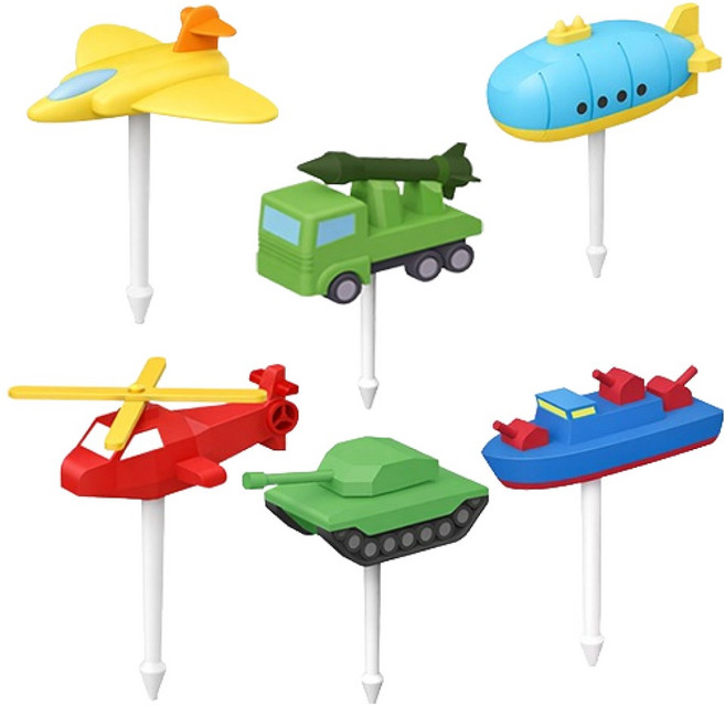 큐트미 군장비 픽 6종 세트 MP183, 1세트