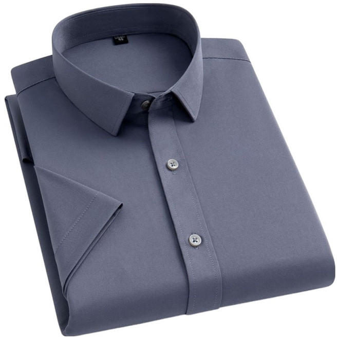 INFIOUS 男士薄款短袖襯衫 I263-115