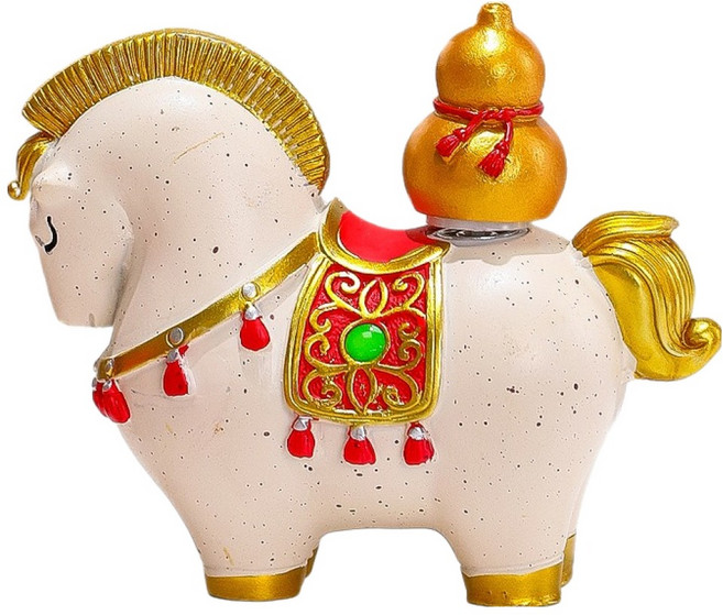 Exter 可愛風水招財馬裝飾擺件, 款式D