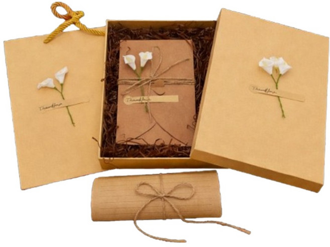 모노페이지 고급 빈티지 감성 예쁜 편지지 세트, 칼라릴리, 1세트