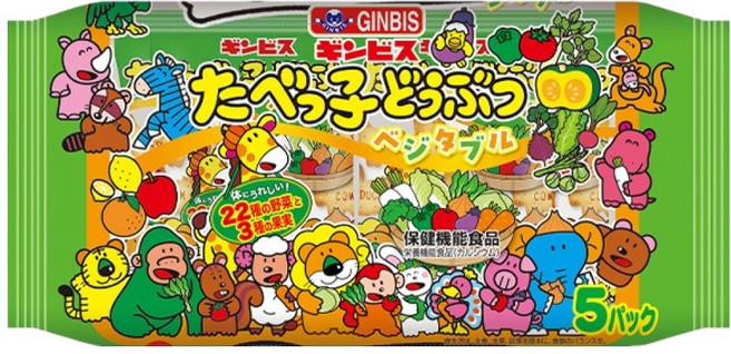 긴비스 동물모양 비스킷 야채맛, 100g, 1개