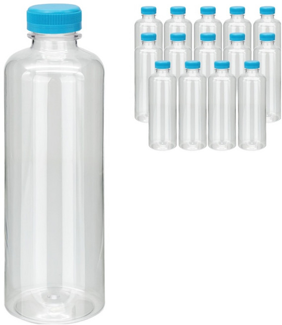 미르코리아 고강도 페트병, 블루(브릿지캡), 15개, 900ml