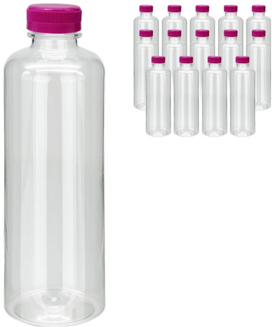 mir 高強度PET瓶, 15個, 紫色(連橋蓋), 900ml