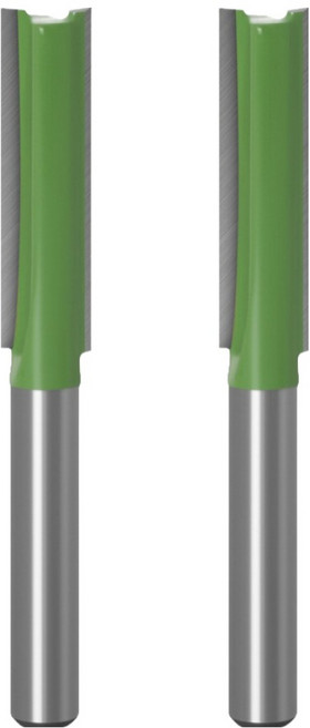 공구엔 6mm 생크 트리머 평비트 5mm, 2개