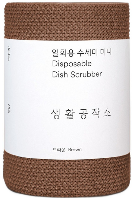 생활공작소 일회용 수세미 미니, 1개