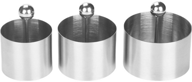 아워웍스 스테인리스 원형 틀 무스링 3종 세트, 1세트