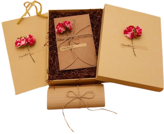 모노페이지 고급 빈티지 감성 예쁜 편지지 세트, 카네이션, 1세트