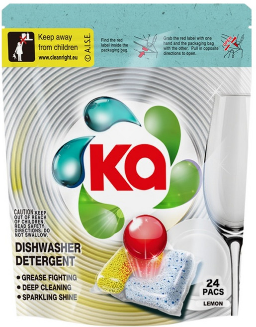 카포드 식기세척기 캡슐세제 레몬 24p, 288g, 1개