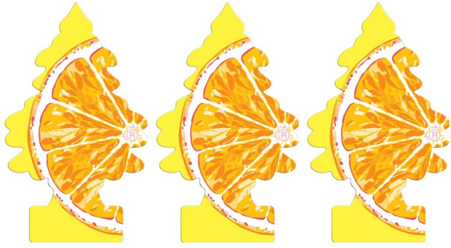 리틀트리 종이 방향제, 슬라이스드, 3개