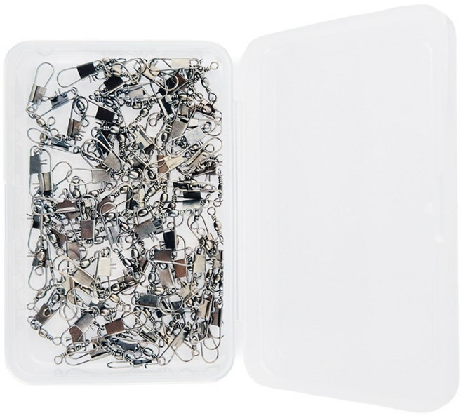 입질공방 인터락 스테인리스 니켈도금 대용량 스냅도래, 1개, 90개입