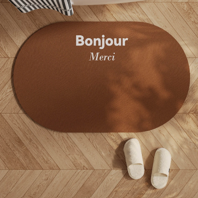 에스제이제인 럭셔리 프렌치 규조토 발매트, 브라운